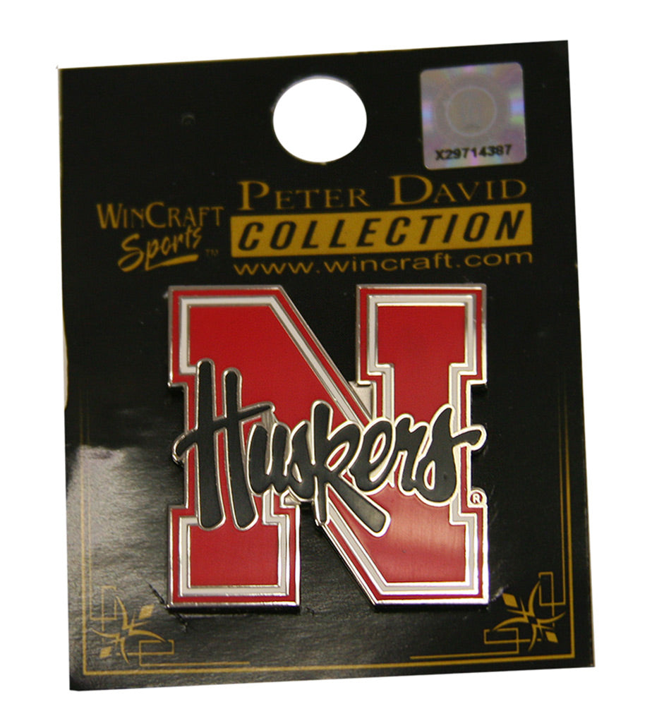 N Huskers Brass Lapel Pin