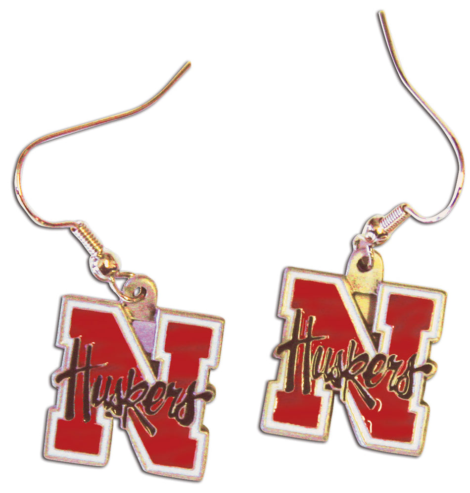 N Huskers Dangle Earrings