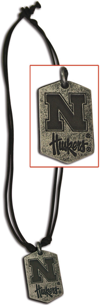 Dog Tag with Leather Cord