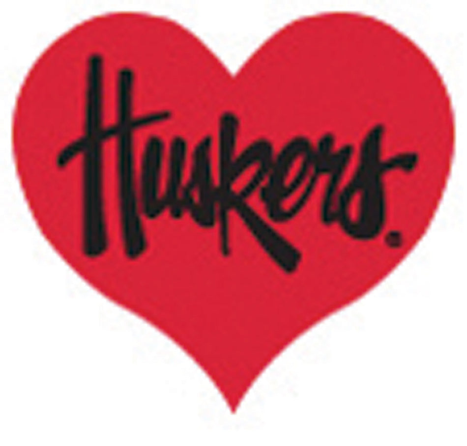 Huskers Heart Waterless Tattoo