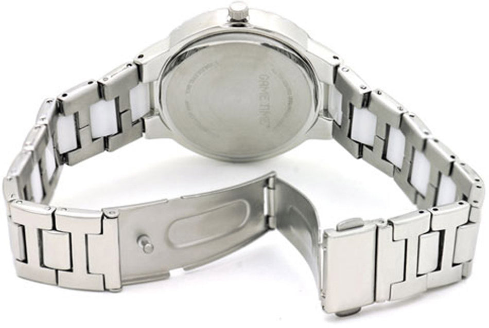 Nebraska Ladies Pearl Silver Watch