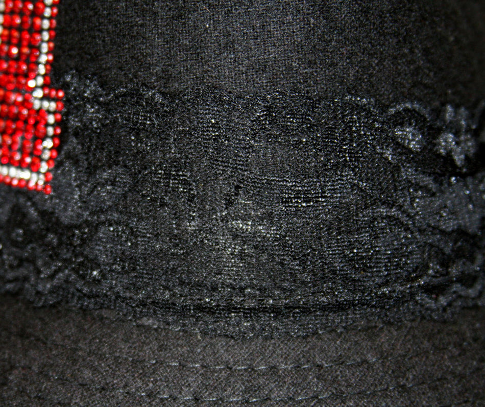 FEDORA W/ RHINESTONE 'N'