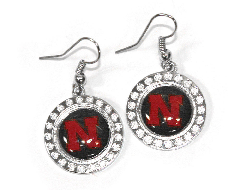 ROUND IRON N DANGLE EARRINGS