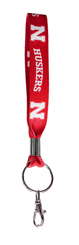 Red Huskers Wristlet Key Ring