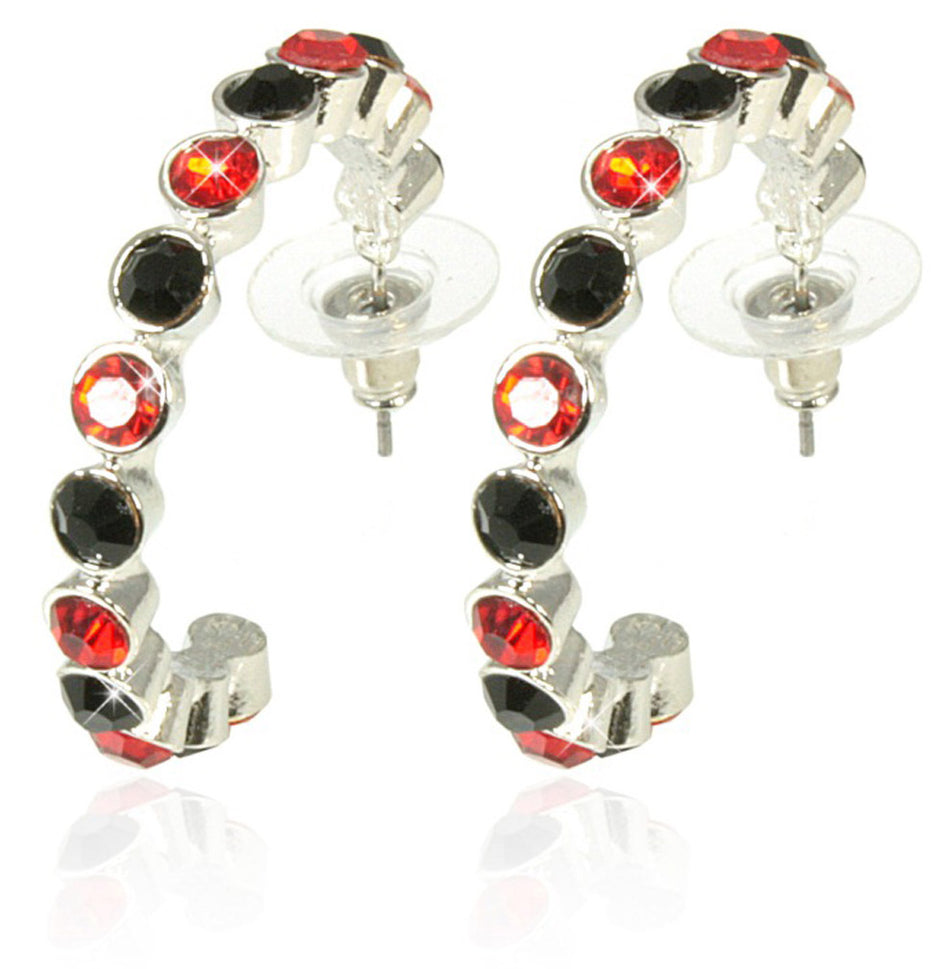 HUSKER BLINGIES DOTTIE HOOP EARRINGS
