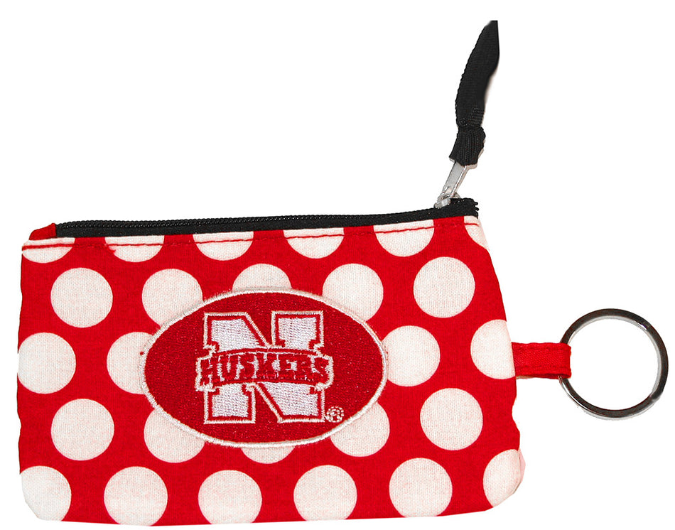 Red With White Polka Dots Coin Purse