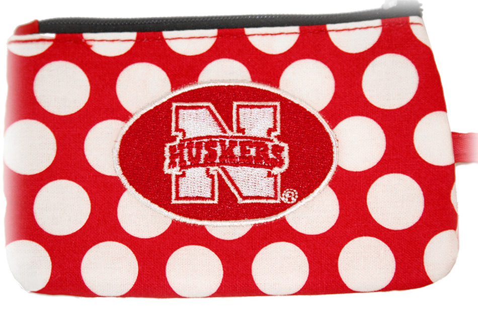 Red With White Polka Dots Coin Purse