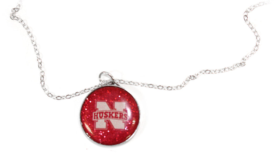 N Huskers Glitter Necklace