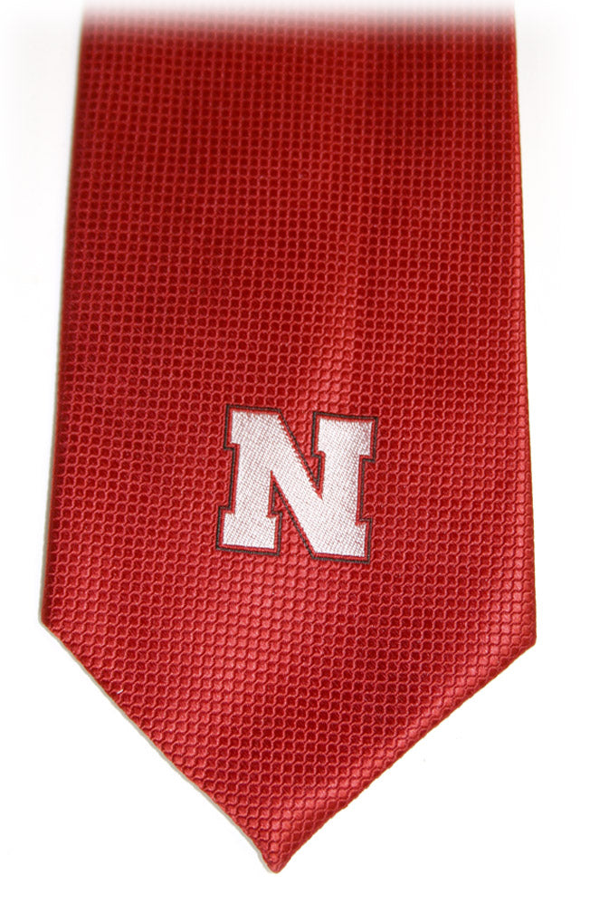 Red Men's Tie With Iron N