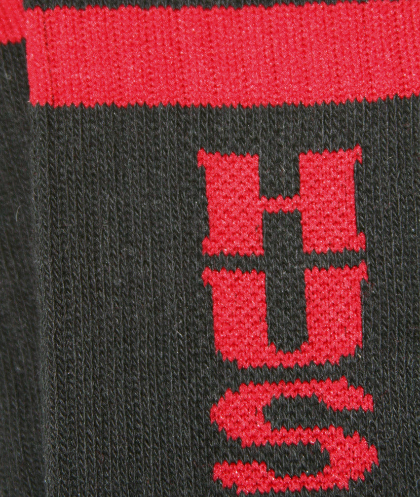Adidas Black and Red Stripped Tube Sock