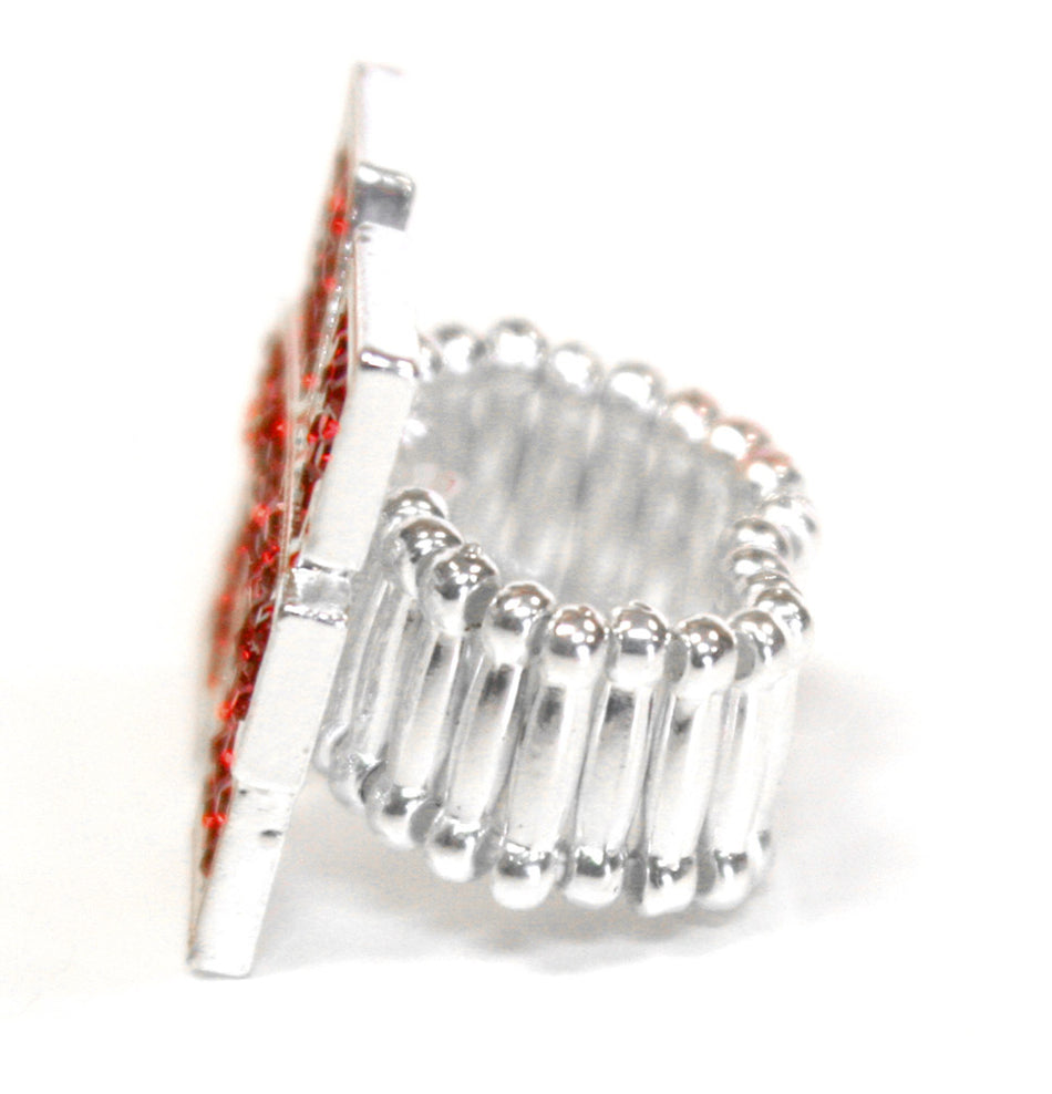N 'HSKRS' JEWELED RING NEW LOGO