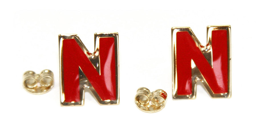 Skinny N Stud Earrings