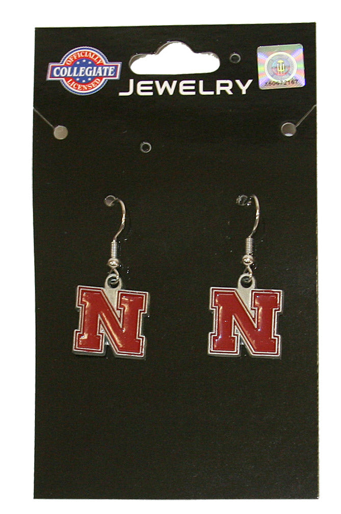 Fishhook Dangle Nebraska Earrings