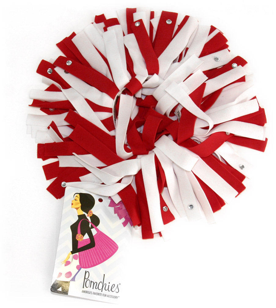 Pom-Pom Hair Scrunchie with Bling
