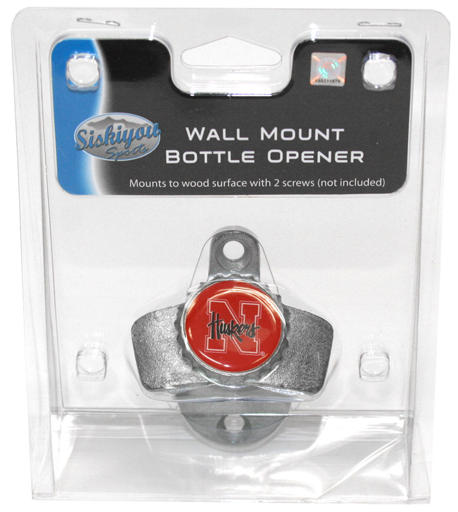 N Huskers Mounted Bottle Top Opener