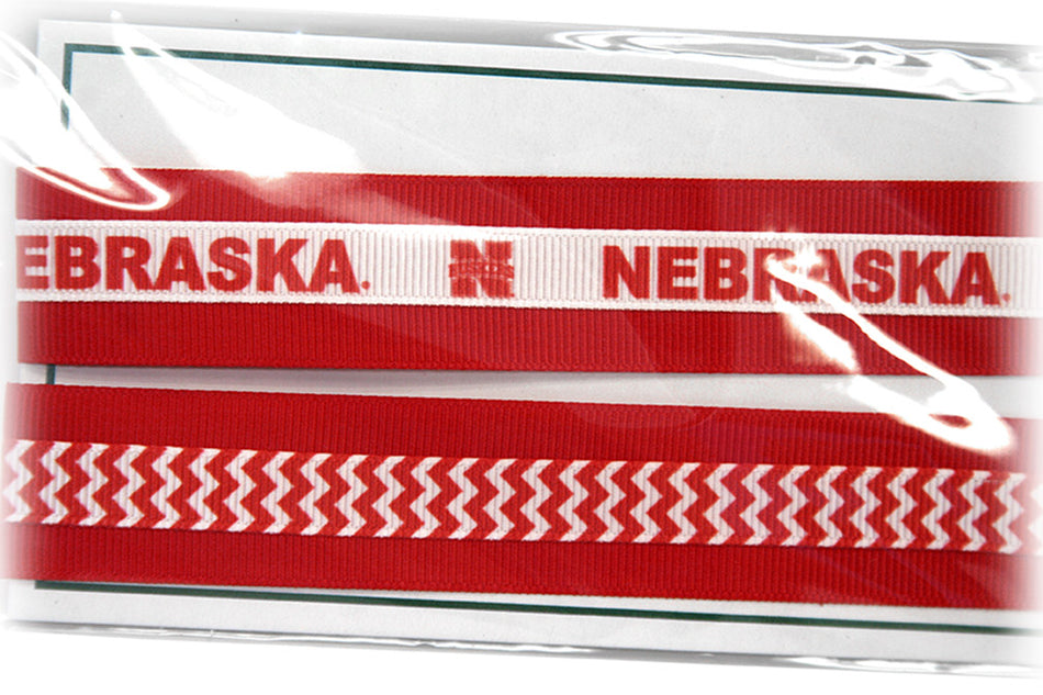 Nebraska Huskers Ribbon Stretch Headbands