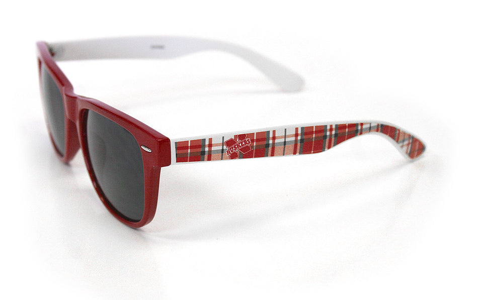 N Huskers Plaid Spirit Shades