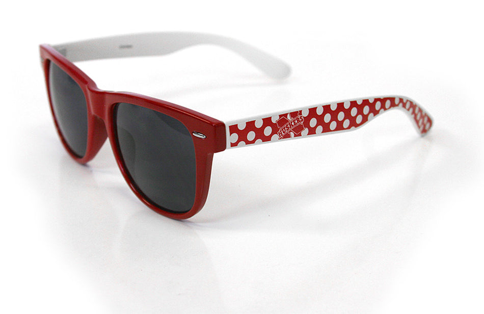 N Huskers Pokadot Spirit Shades