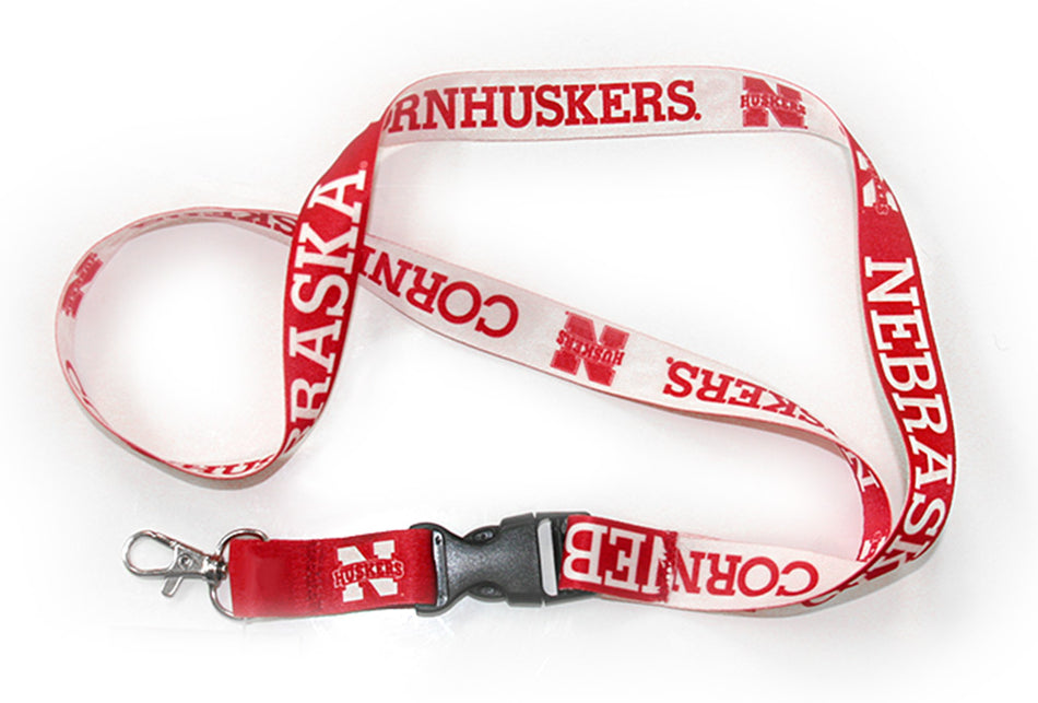 Huskers Detachable Reversable Lanyard