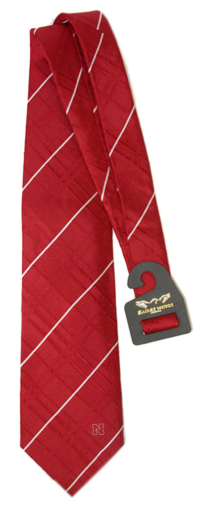 Red Nebraska Oxford Woven Tie