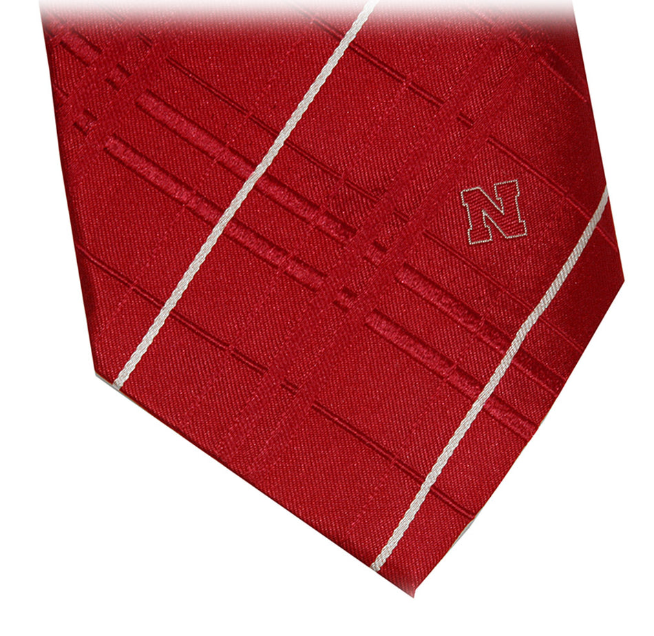 Red Nebraska Oxford Woven Tie