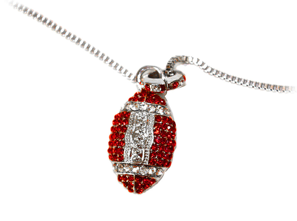Husker Football Bling Necklace