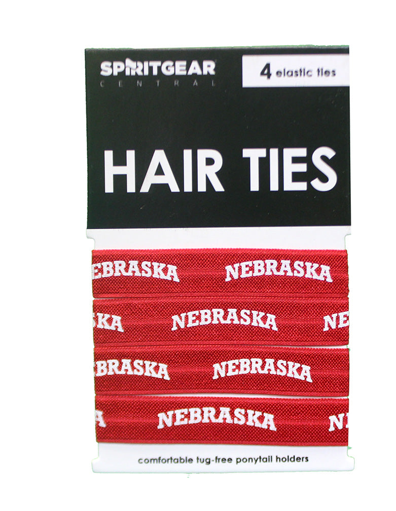 Husker Hair Tie 4 Pack