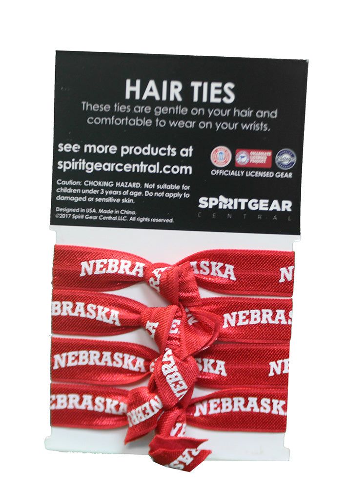 Husker Hair Tie 4 Pack