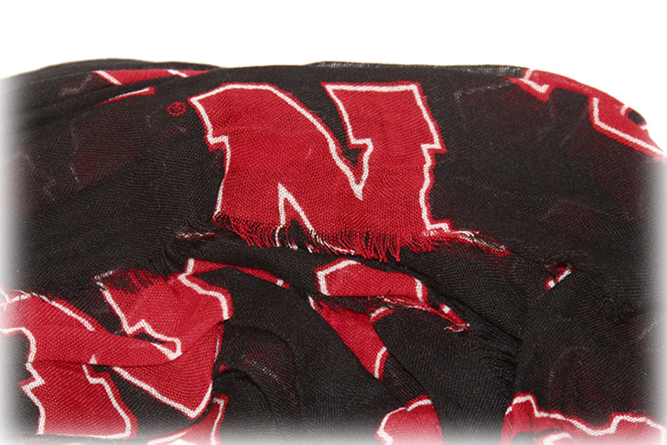 N Logo Black Infinity Scarf