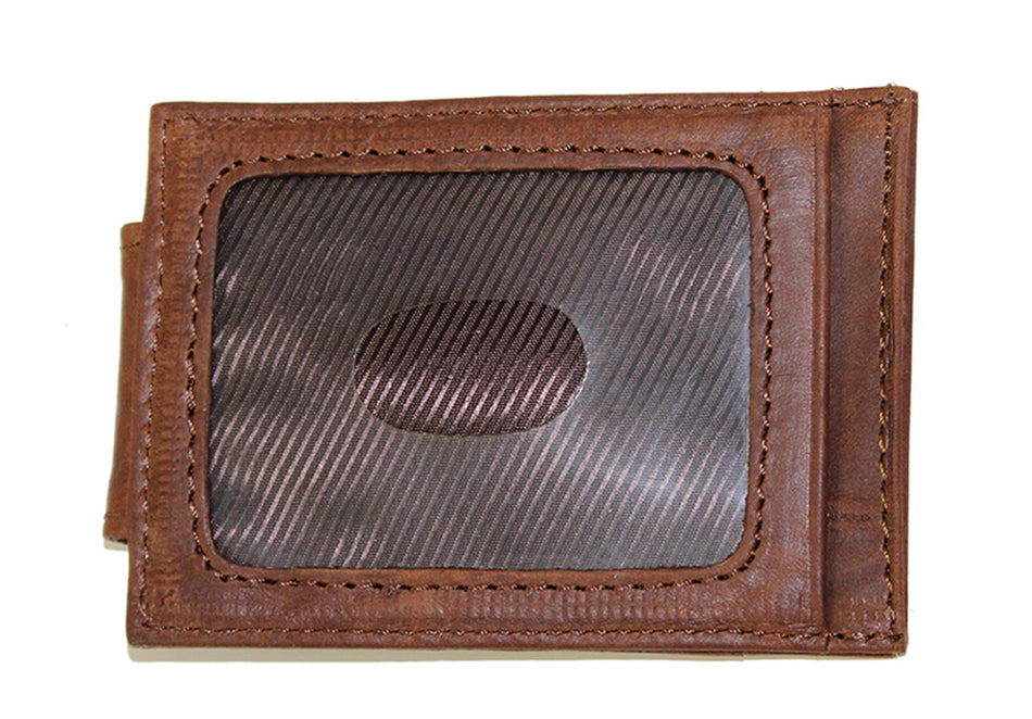 Husker N Leather Clip Wallet