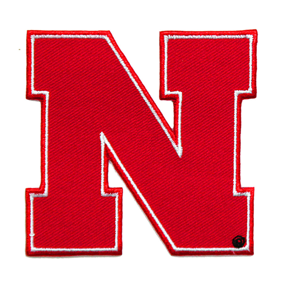 Huskers N Logo 4 Inch Embroidered Patch