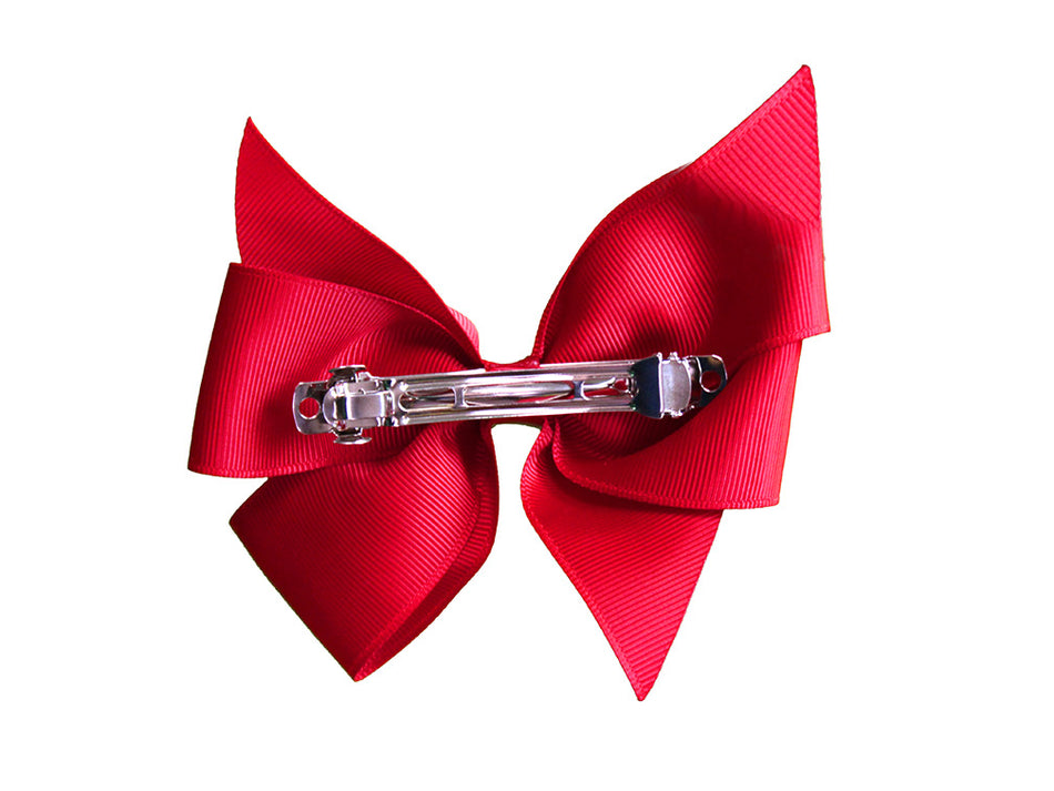 Nebraska Cheer Bow Hair Clip