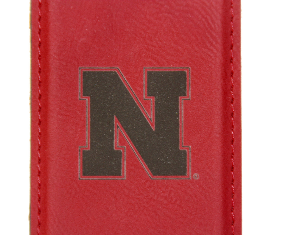Nebraska Velour Luggage Tag ID