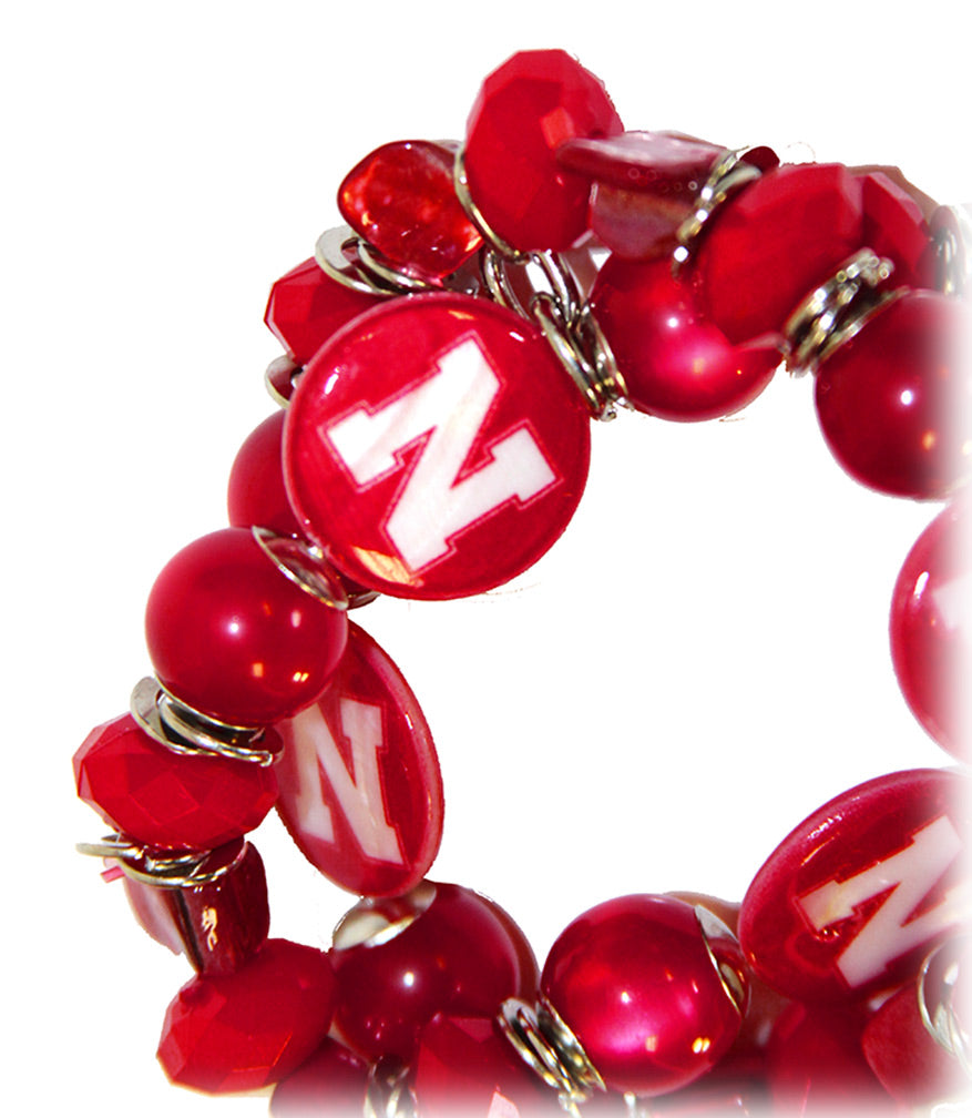 Nebraska Shell N Bead Bracelet
