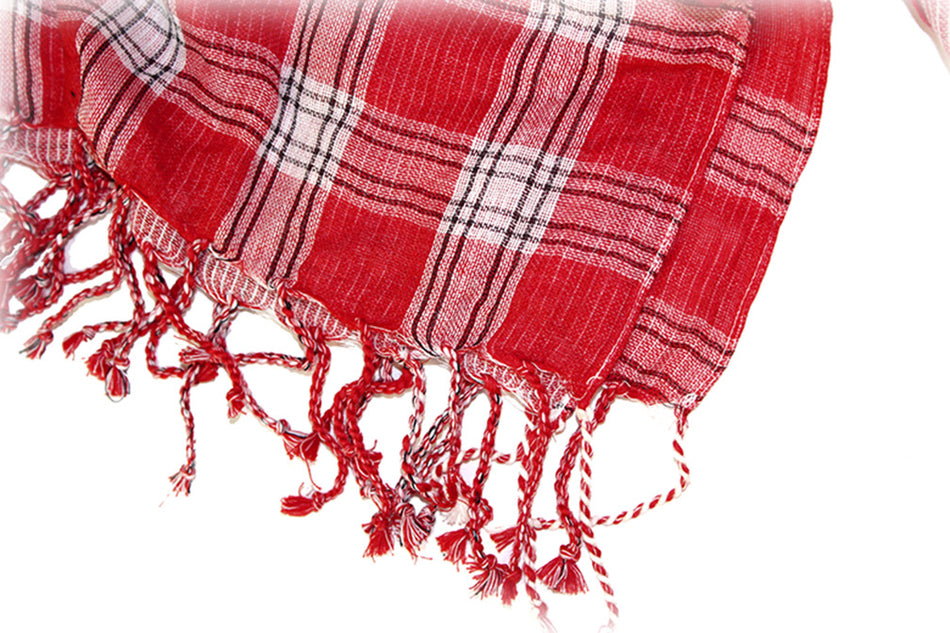 Husker Plaid Scarf