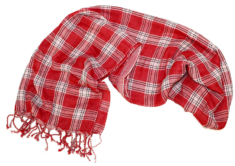 Husker Plaid Scarf