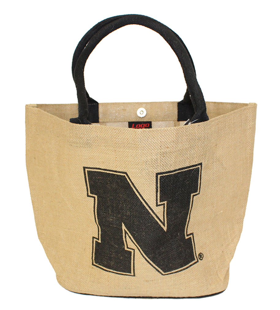 Huskers Jute Tote