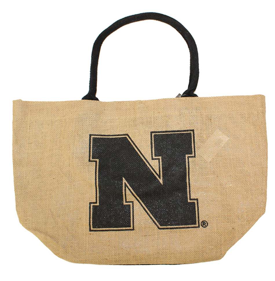 Huskers Jute Tote