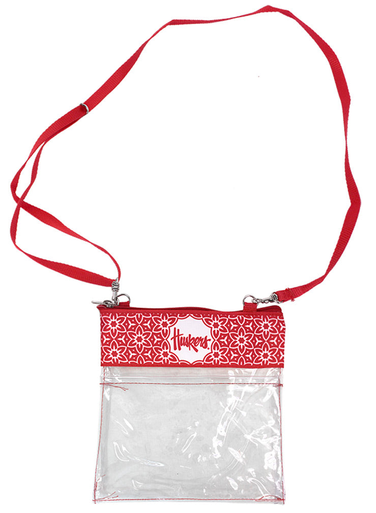 Crossbody Clear Gameday Huskers Purse