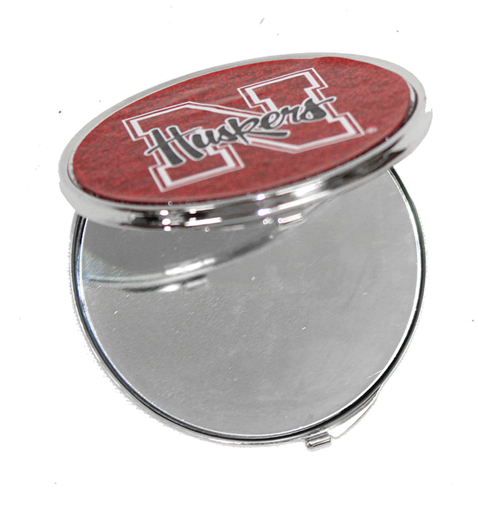 Husker Sparkle Compact Mirror