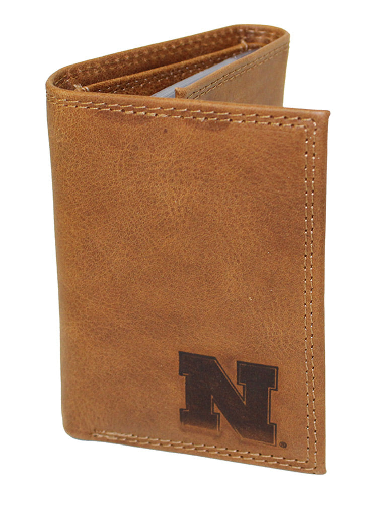 Husker N Tri-Fold Leather Wallet