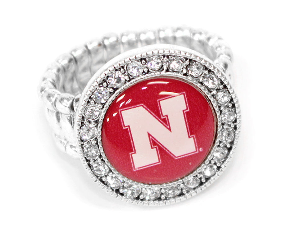 Nebraska Bling Stretch Ring