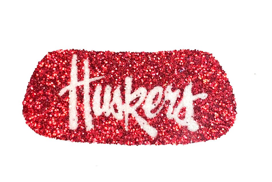 Huskers Script Glitter Eyeblacks Pack