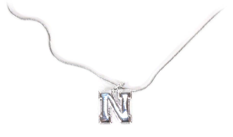 Silver N Simple Charm Necklace