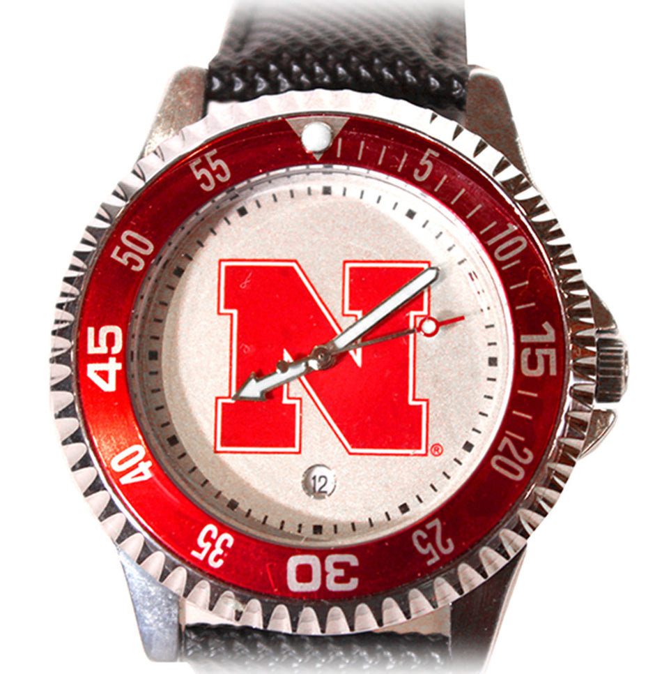 Mens Competitor Leather Band Watch