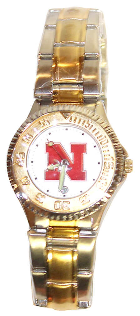 Womens Two Tone Metal Band Watch
