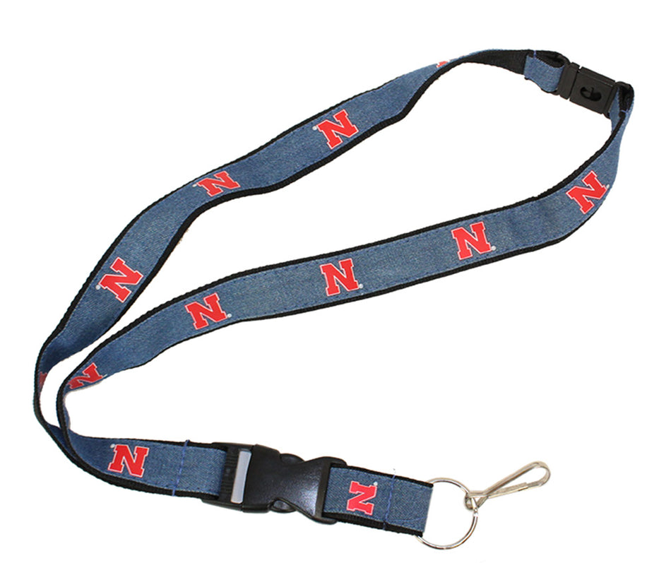 Denim Trimmed Iron N Breakaway Lanyard