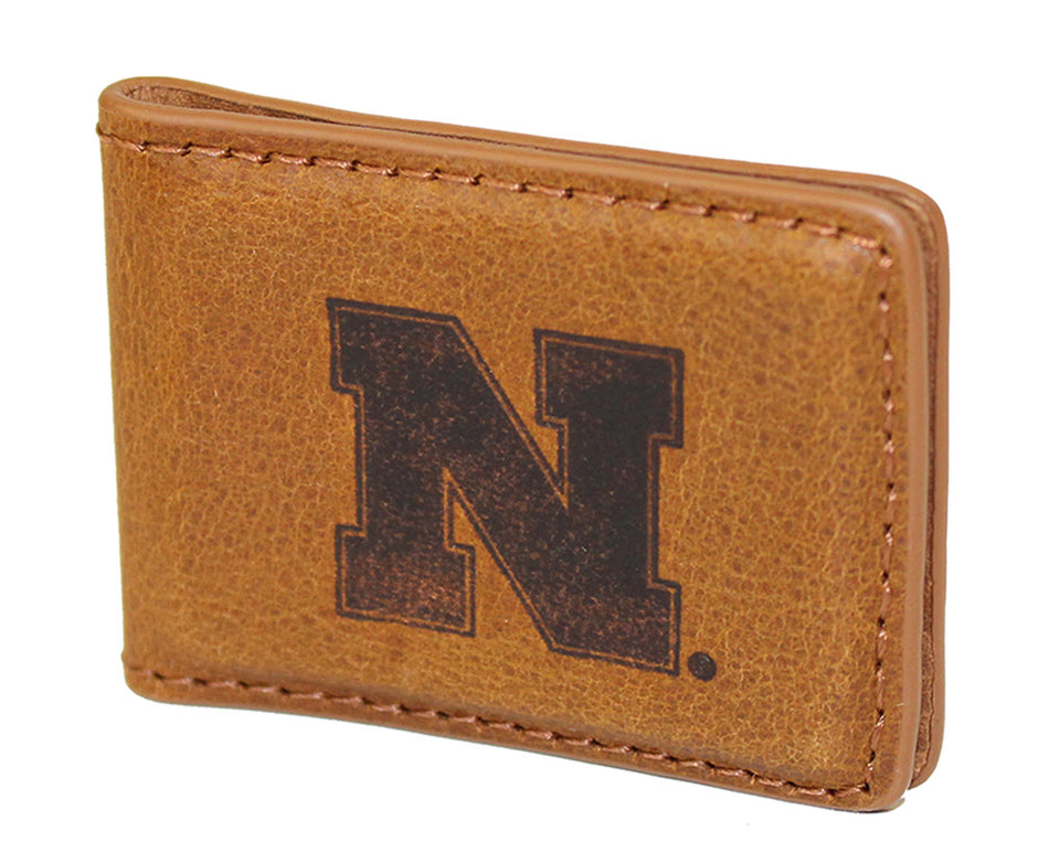 Husker N Leather Magnetic Money Clip