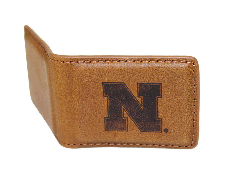 Husker N Leather Magnetic Money Clip