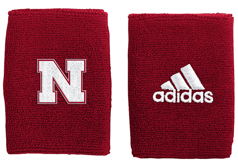 Adidas Red 4 inch Husker Wristband